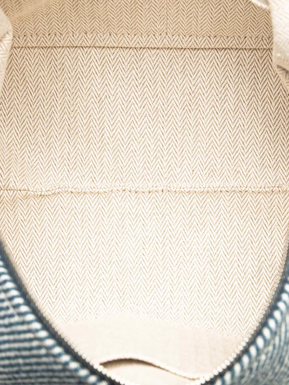 Pre-owned Hermes 2021-2025 Small Wool Bride A Brac H Natte Case Vanity Bag In Blue