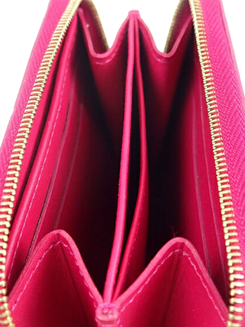 Pre-owned Louis Vuitton 2012 Monogram Vernis Ikat Zippy Purse Coin Pouch In Pink