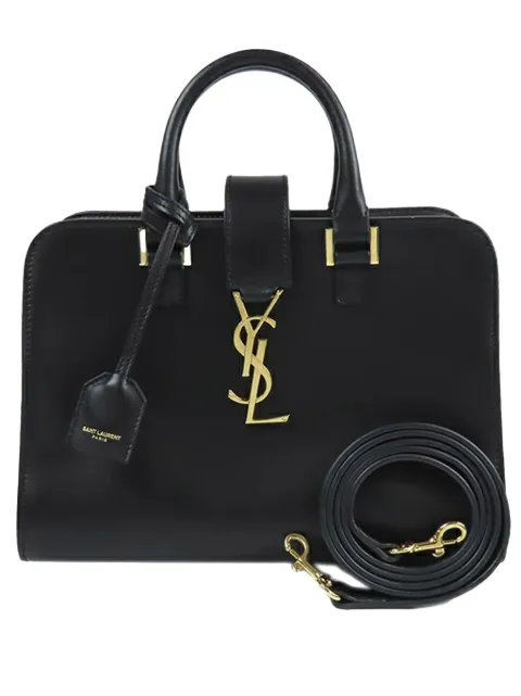 Saint Laurent Pre-Owned 2013-2025 Baby Leather Monogram Cabas satchel