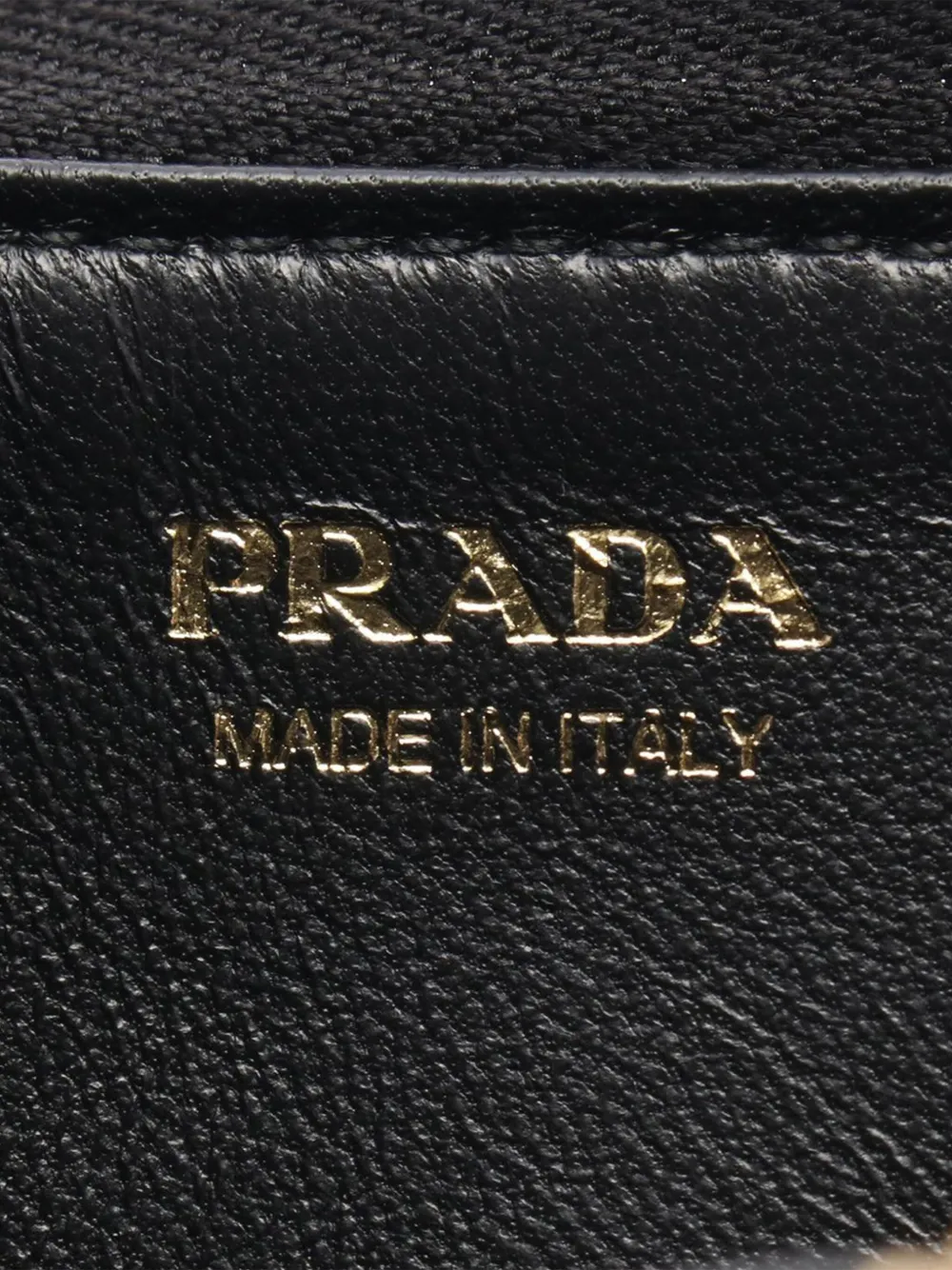 Pre-owned Prada 2013-2025 Saffiano Zip Case Coin Pouch In Black