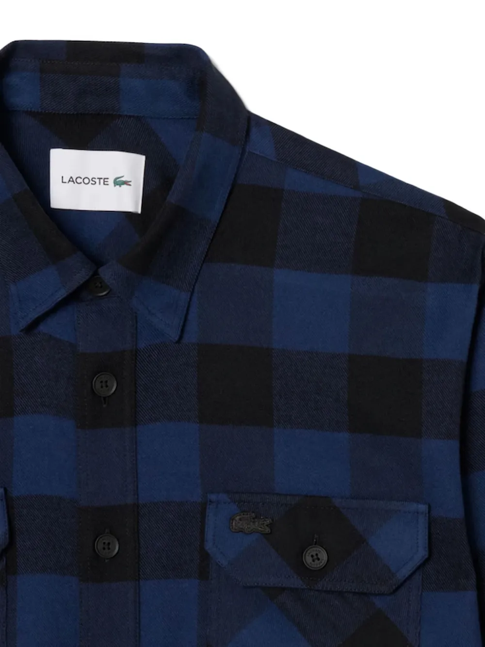 Lacoste checked shirt - Blauw