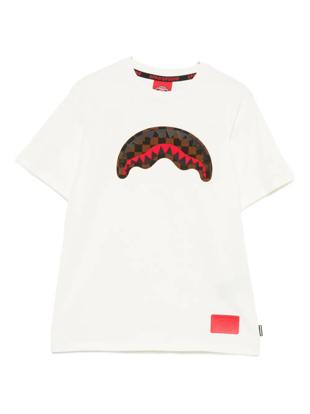 Sprayground Kid Shark-print T-shirt In White