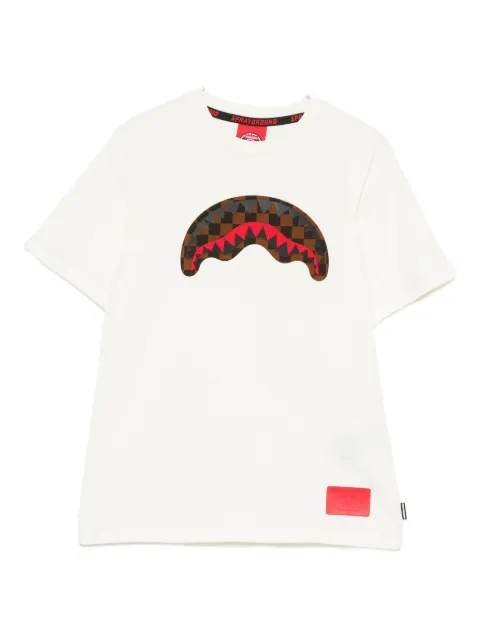 sprayground kid shark-print T-shirt