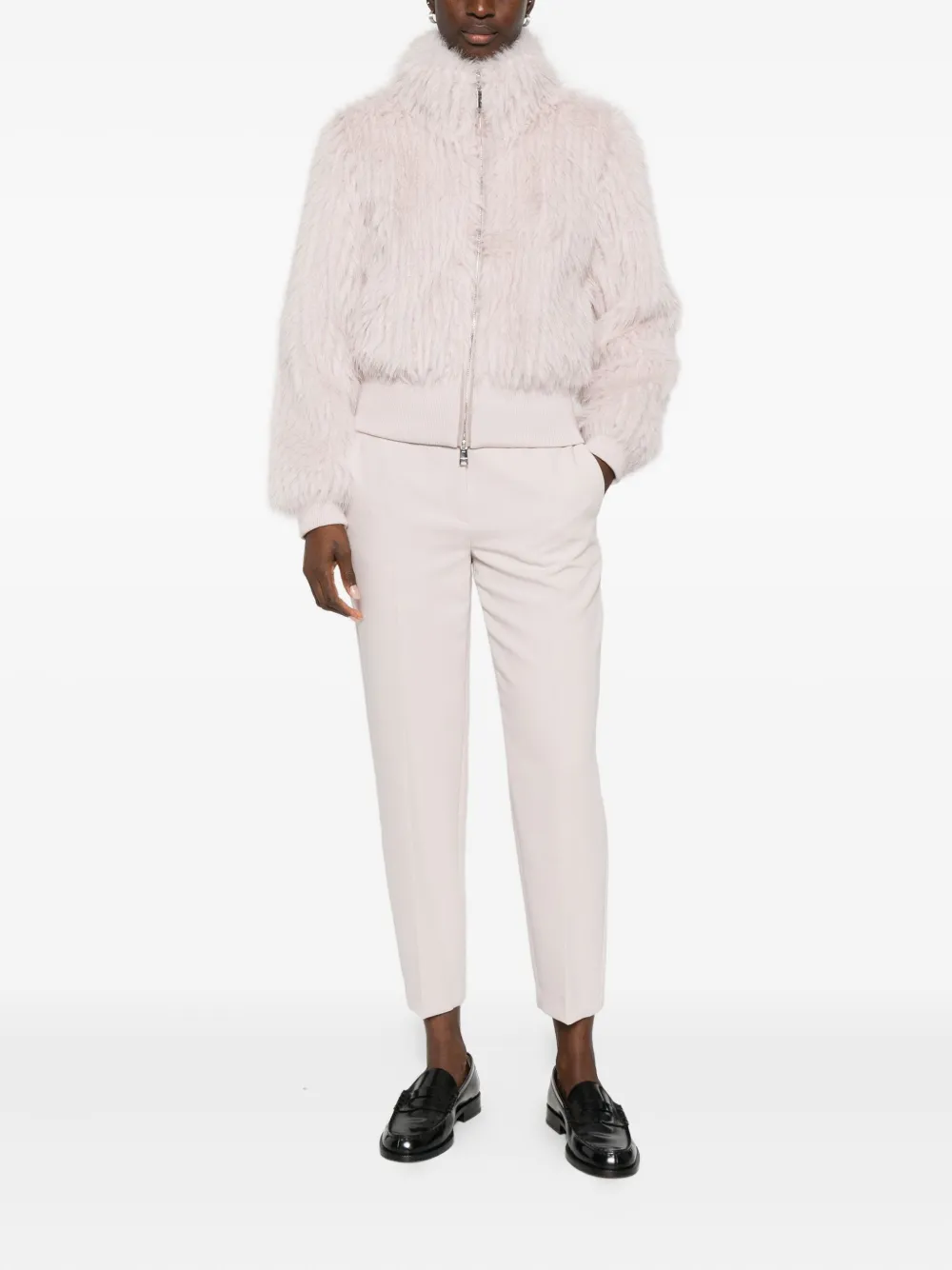 MARCCAIN High waist broek - Beige