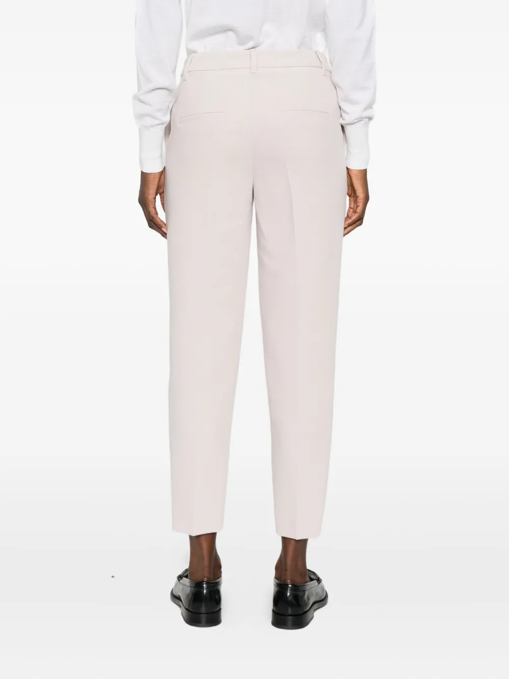 Marccain High-waisted Trousers In Neutral