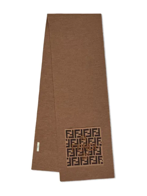 Fendi Kids écharpe à logo brodé