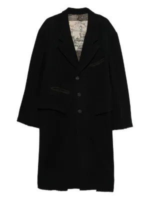 Sacai ダブルコート | ブラック | FARFETCH JP
