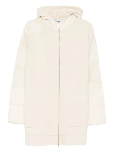 Blugirl lace-detail hooded coat