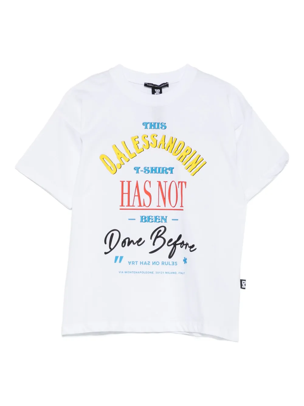 Daniele Alessandrini Kids graphic-print T-shirt - Bianco