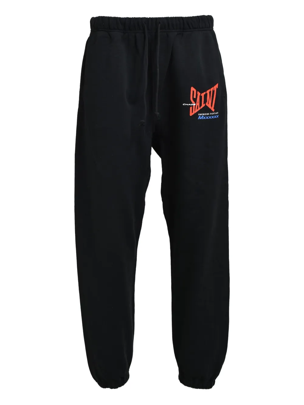 SAINT MXXXXXX drawstring-waist pants | Black | Image 1