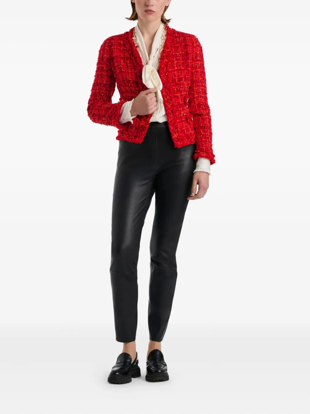 WEILL PARIS v-neck fringed tweed jacket | Tweed Jackets | Image 2