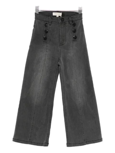 TWINSET Kids button-embellished jeans