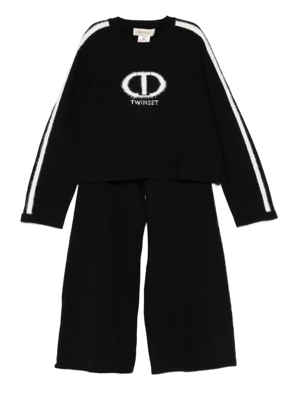 TWINSET Kids logo-detailing tracksuit - Nero