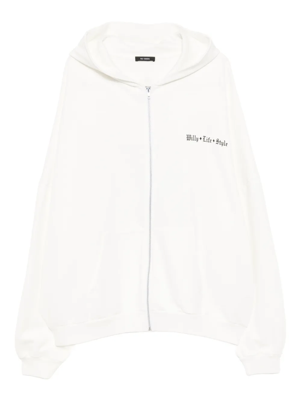 Willy Chavarria hoodie con cierre | blanco | Image 1