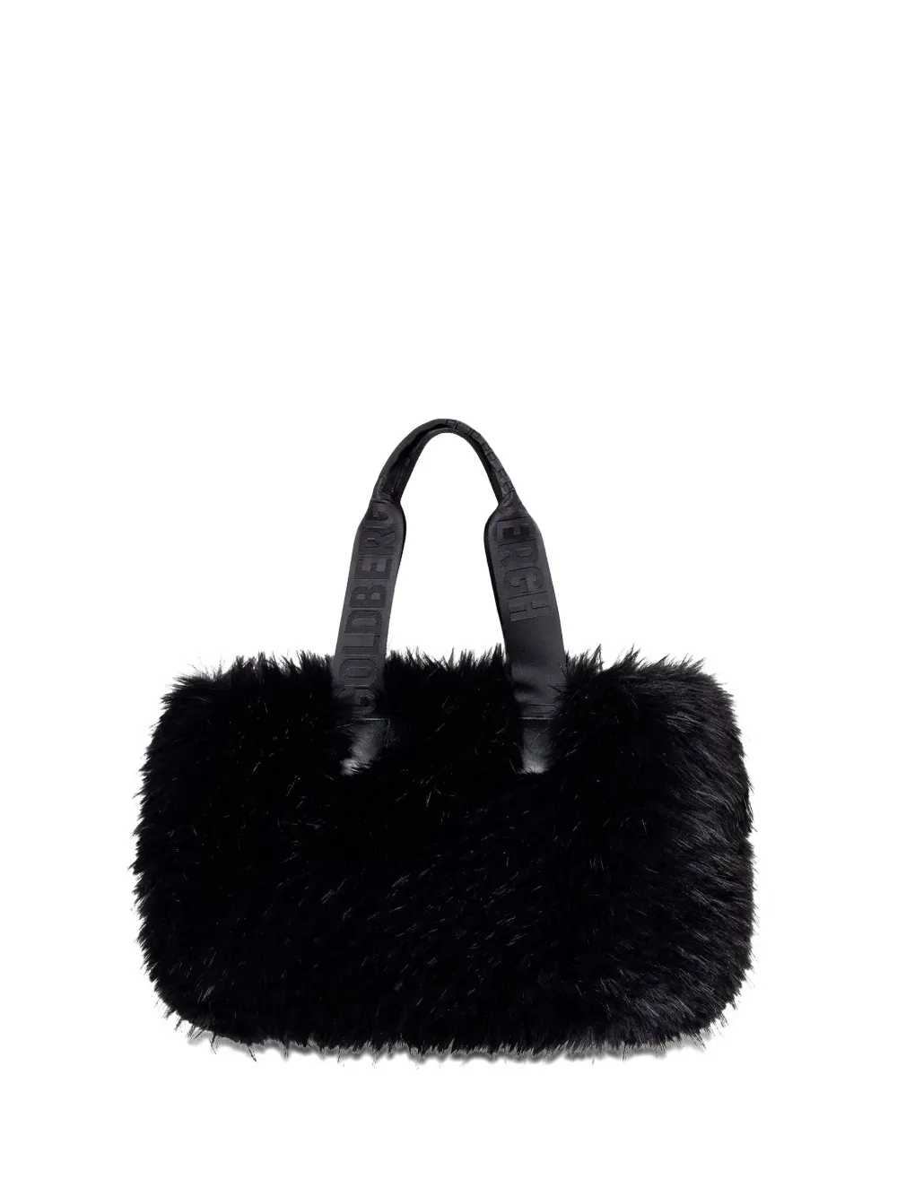 Goldbergh Mia Shopper Faux-fur Tote Bag In Black