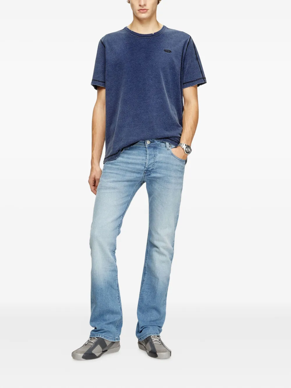Diesel T-ADJIND-NEW T-shirt - Blauw