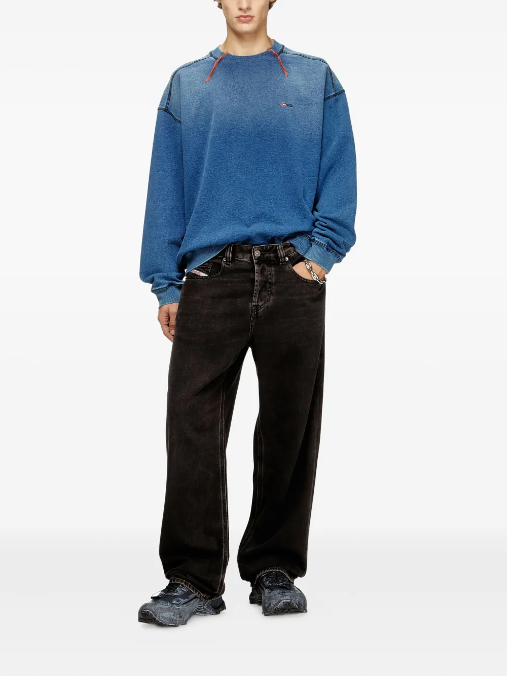 Diesel T-Crao sweater - Blauw