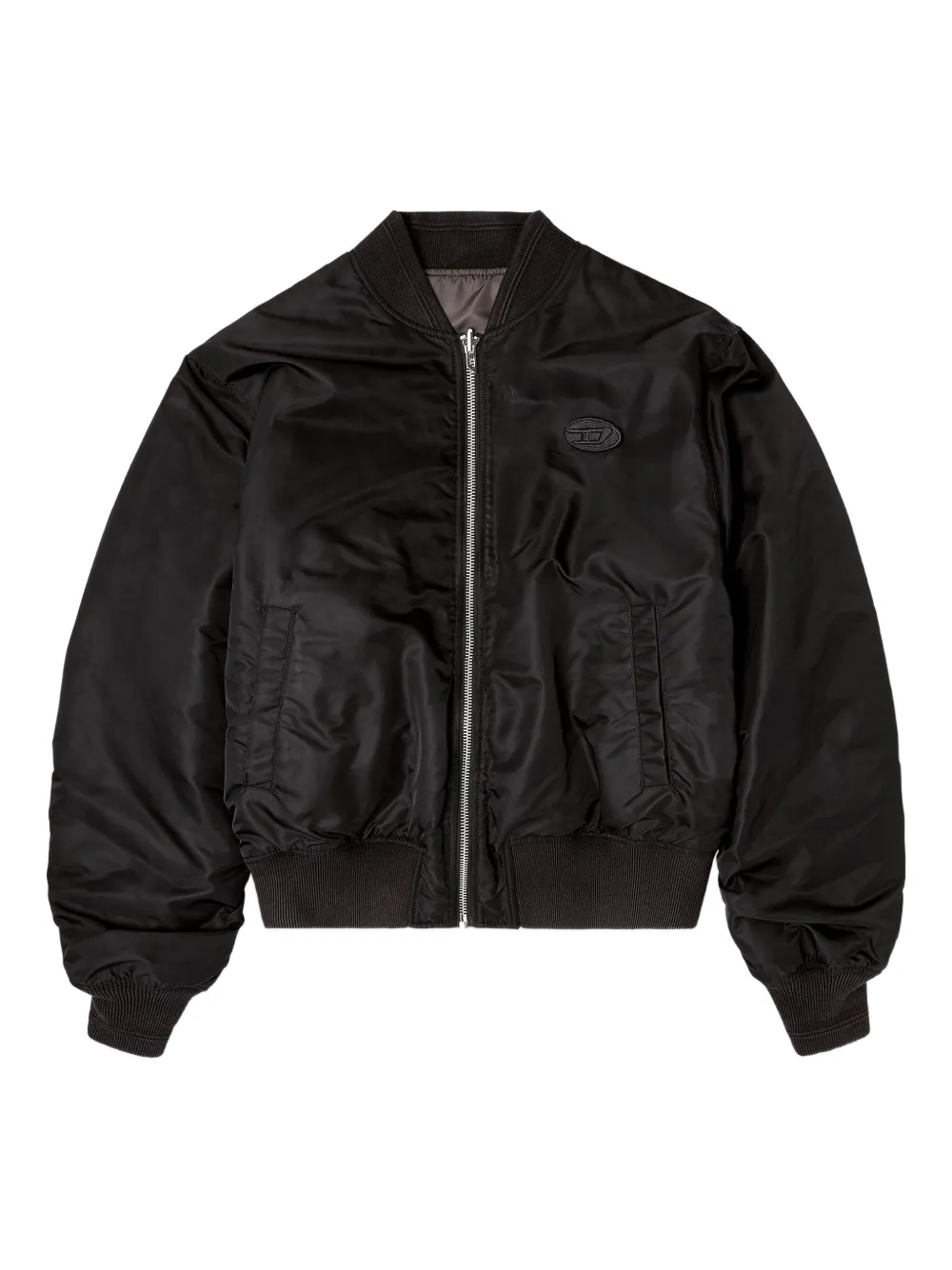 Diesel logo-appliqué padded jacket | Black | Image 1