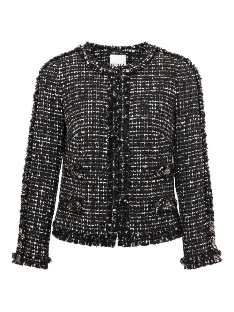 WEILL PARIS chamarra de tweed con flecos