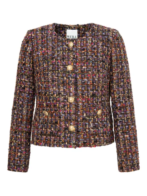 WEILL PARIS tweed button jacket