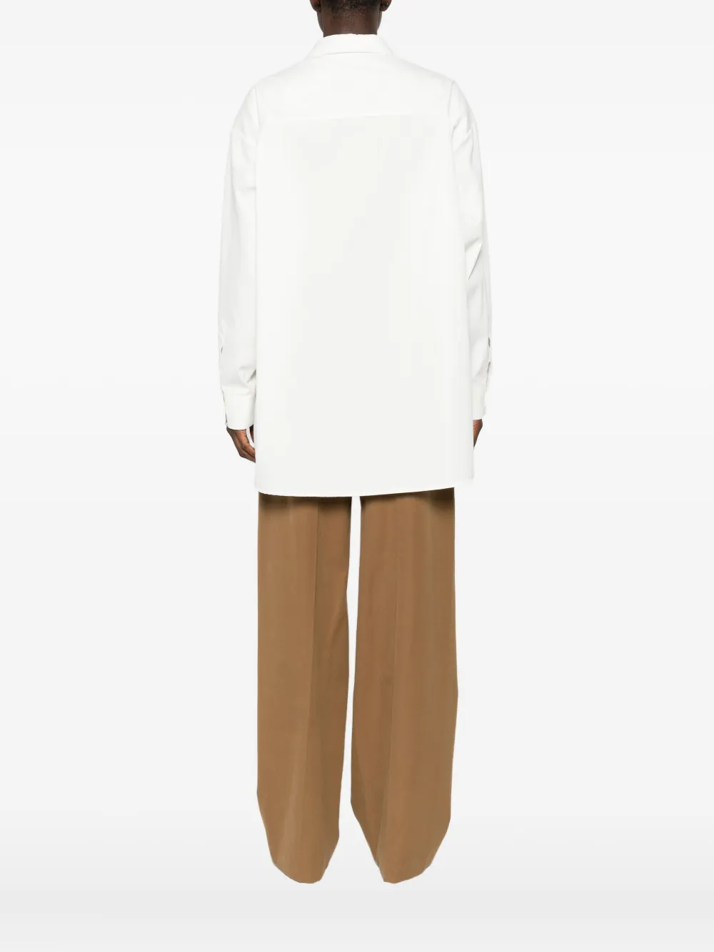 The Row Blouse van katoenblend Wit