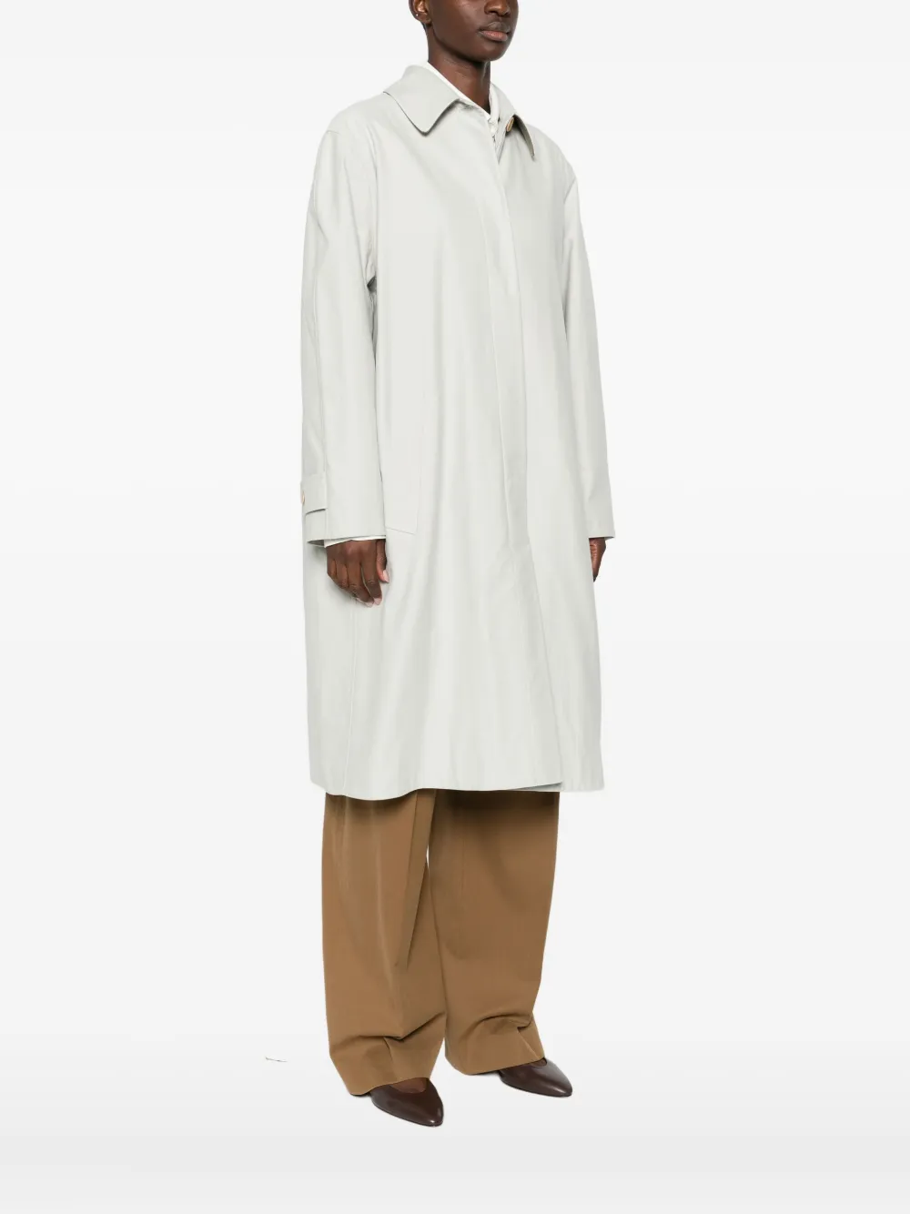 The Row Jas met enkele rij knopen Beige