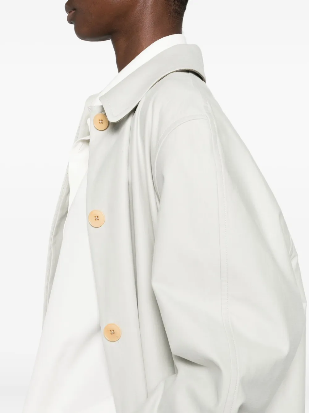 The Row Jas met enkele rij knopen Beige