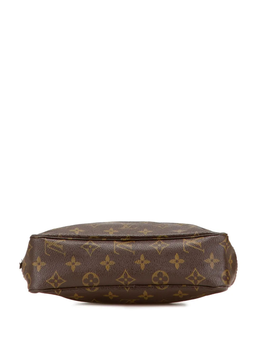 Pre-owned Louis Vuitton 1990-2025 Monogram Trousse Toilette 23 Clutch Bag In Brown