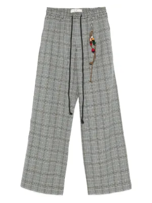 Marni チェック パンツ | ブラック | FARFETCH JP