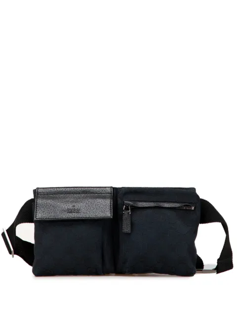 Gucci Pre-Owned 2000-2015 Double Pocket Gürteltasche aus GG-Canvas