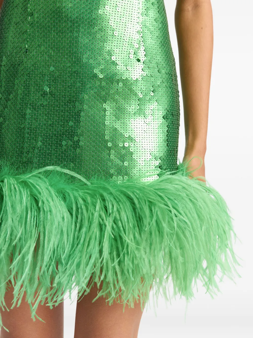 Sior Sequin Feather Dress