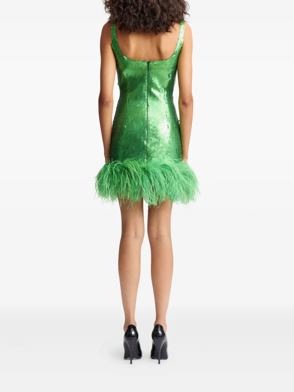 Sior Sequin Feather Dress
