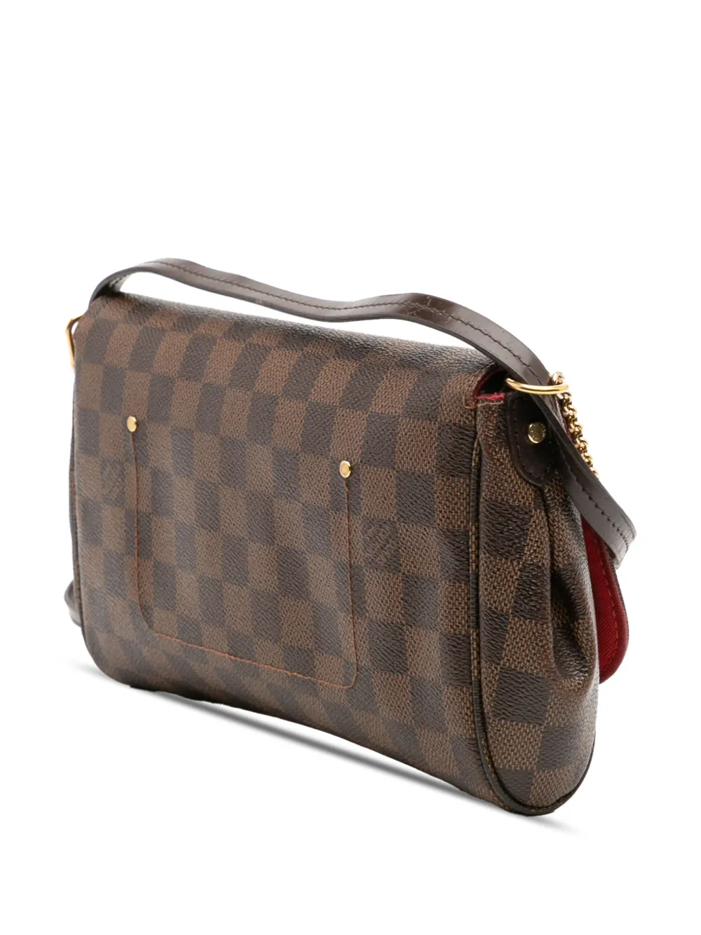Pre-owned Louis Vuitton 2016 Damier Ebene Favorite Mm Satchel In Brown