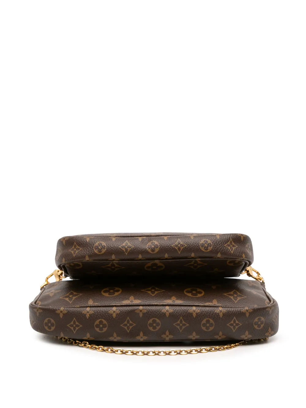 Pre-owned Louis Vuitton 2020 Monogram Multi Pochette Accessoires Satchel In Brown