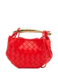Bottega Veneta Pre-Owned 2012-2025 Baby Lambskin Intrecciato Sardine satchel - Red