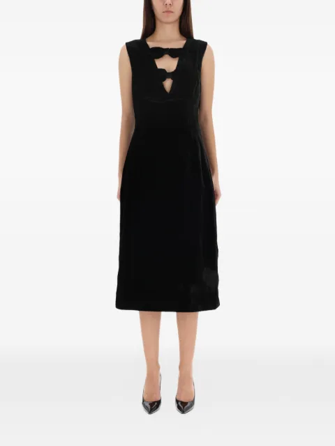 Baum Und Pferdgarten bow detail midi dress