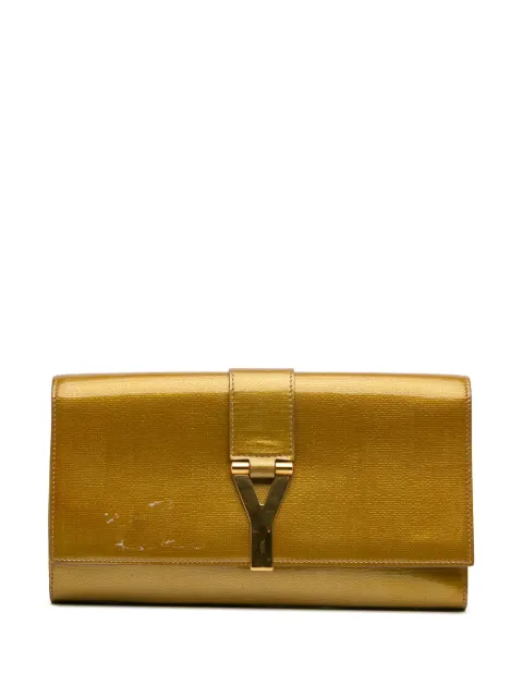Saint Laurent Pre-Owned 2000-2012 Patent Chyc Ligne clutch bag