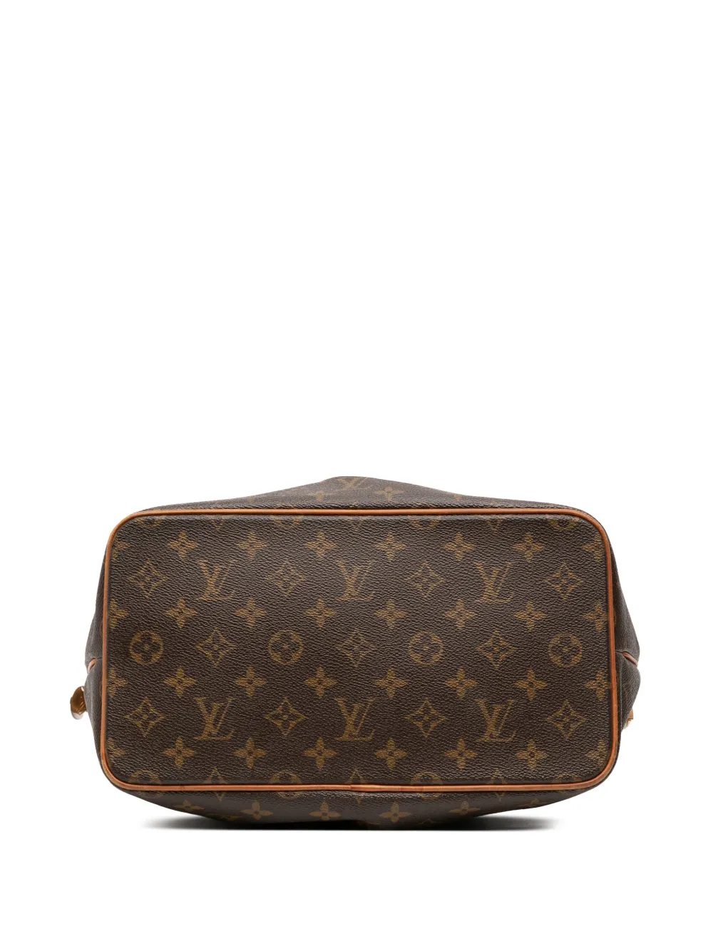 Pre-owned Louis Vuitton 2012 Monogram Palermo Pm Satchel In Brown