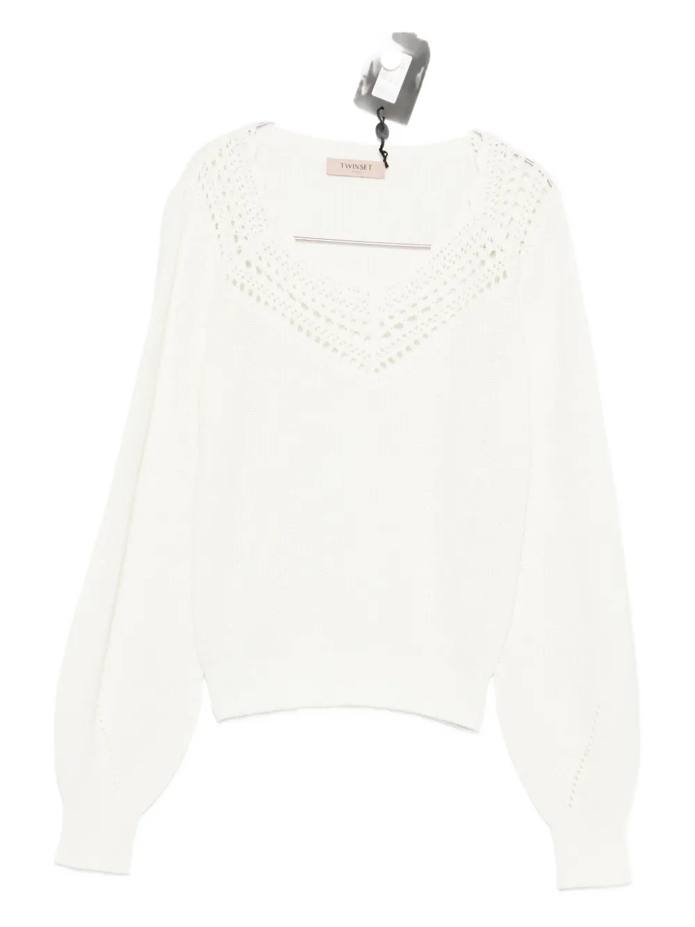 TWINSET open-knit jumper - Bianco