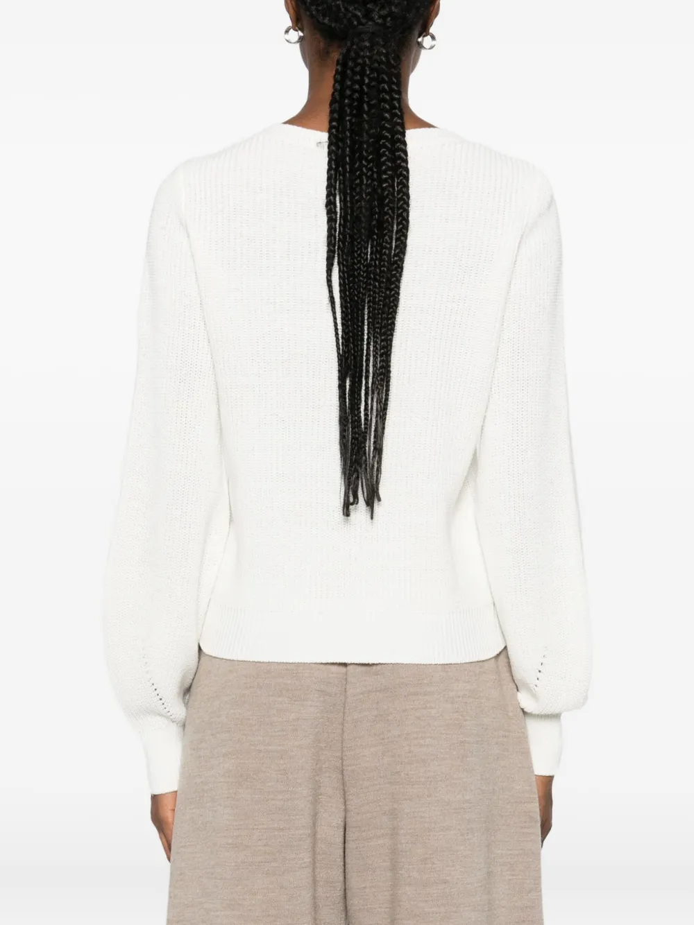 TWINSET Opengebreide trui Wit