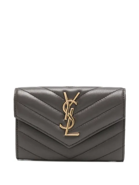 Saint Laurent Portemonnaie mit Logo-Schild