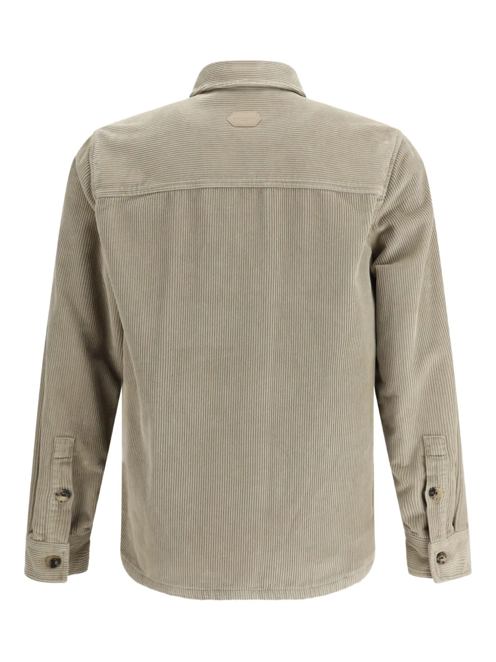 Jacob Cohen Corduroy Button-down Jacket In Neutral