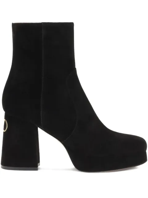 Valentino Garavani 95mm platform logo heel boots