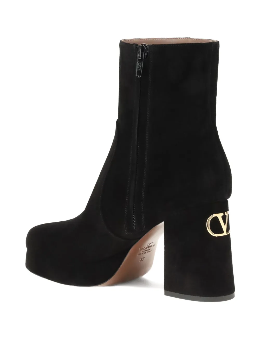Valentino Garavani 95 mm laarzen met plateauzool Zwart