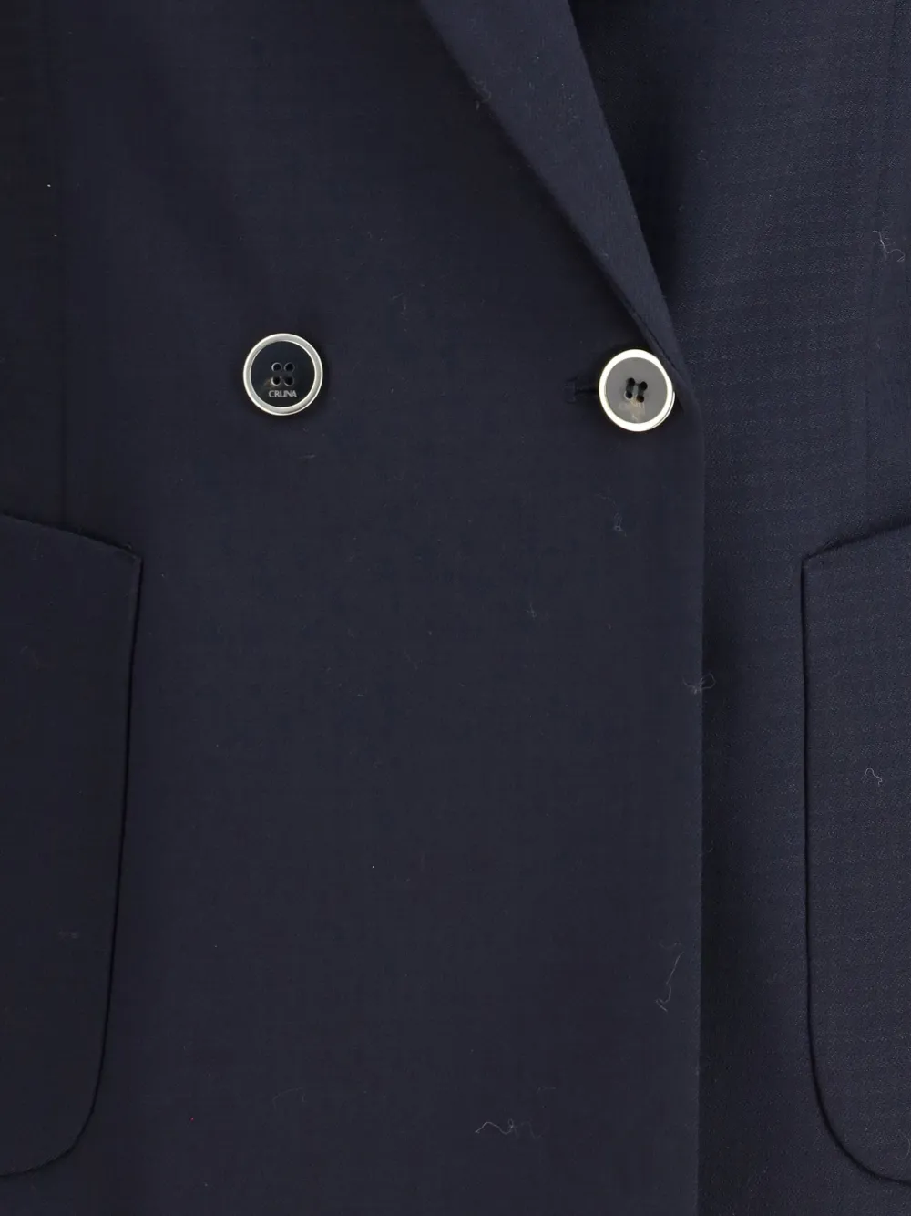 Cruna Single-breasted Houndstooth Blazer In Blue
