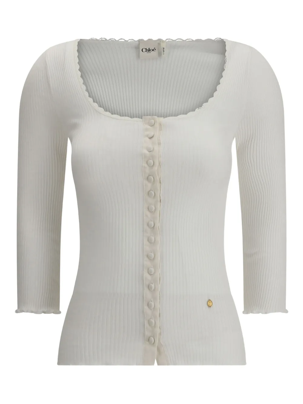 Chloé scalloped button cardigan | Cardigans | Image 2