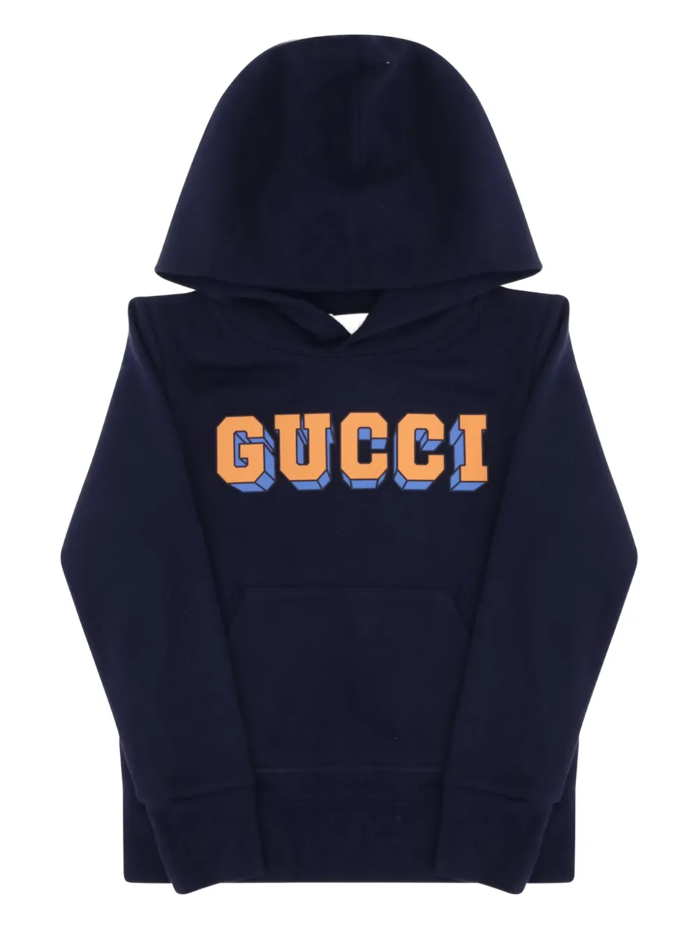 Gucci Kids ロゴ パーカー - ブルー Gucci Kids ロゴ パーカー - ブルー