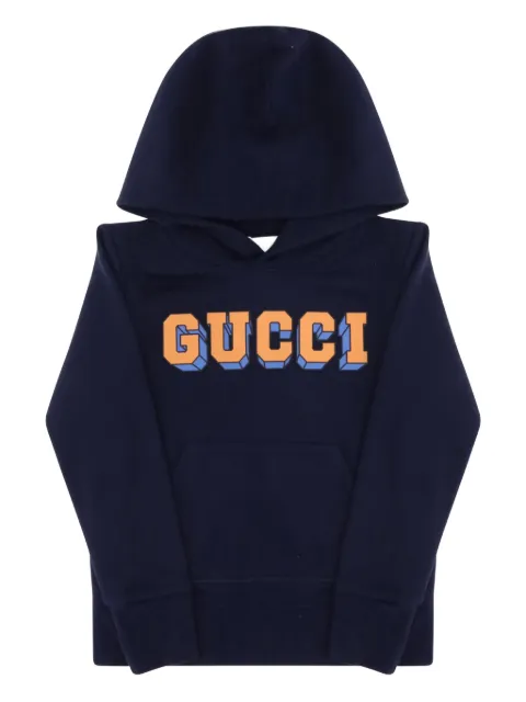 Gucci Kids hoodie con logo estampado