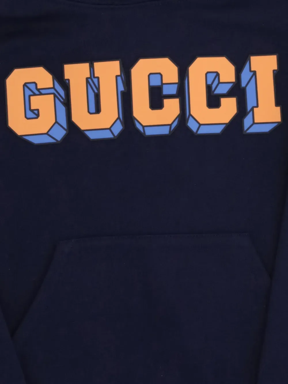 Gucci Kids Hoodie met logoprint Blauw