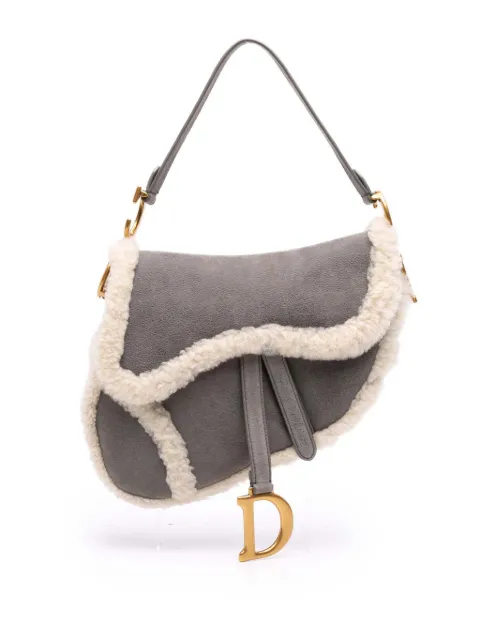 Christian Dior Pre-Owned 2020 Shearling Suede Saddle Bag shoulder bag